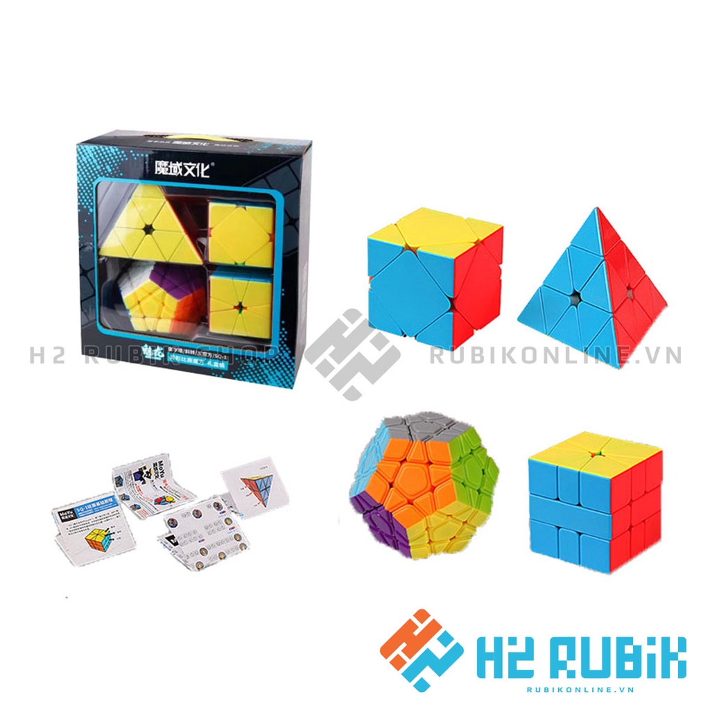 Combo Rubik Meilong Pyraminx Megaminx Square-1 Skewb giá rẻ