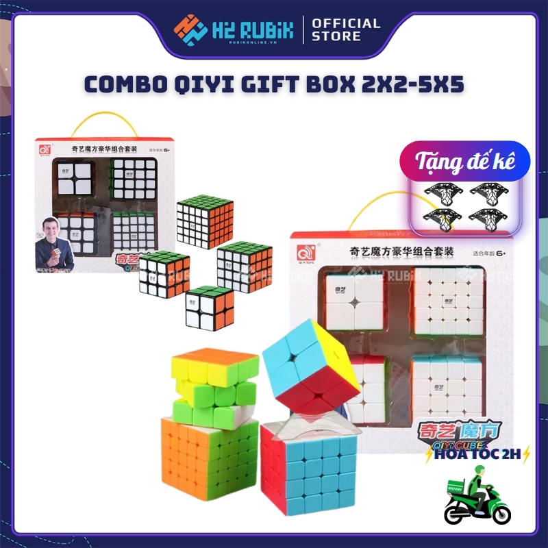 Combo Rubik Qiyi 2x2 - 5x5 giá rẻ cao cấp