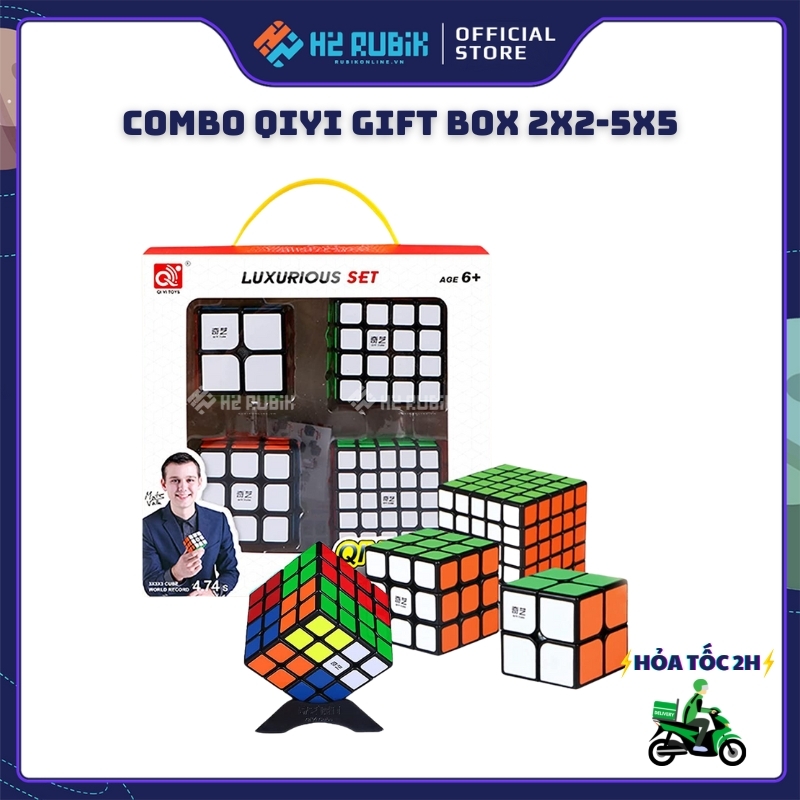 Combo Rubik Qiyi 2x2 - 5x5 giá rẻ cao cấp