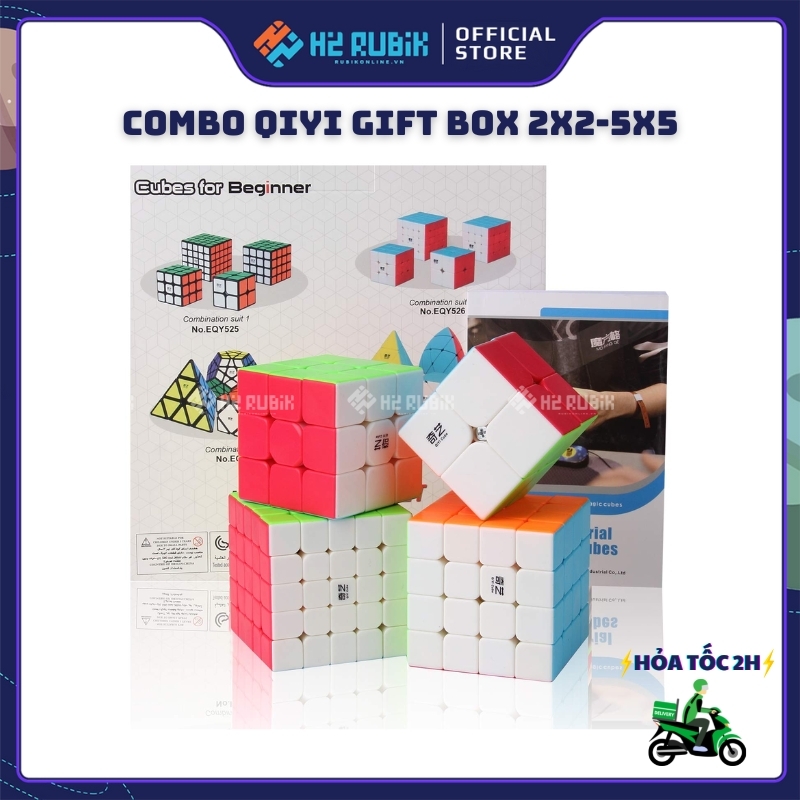 Combo Rubik Qiyi 2x2 - 5x5 giá rẻ cao cấp