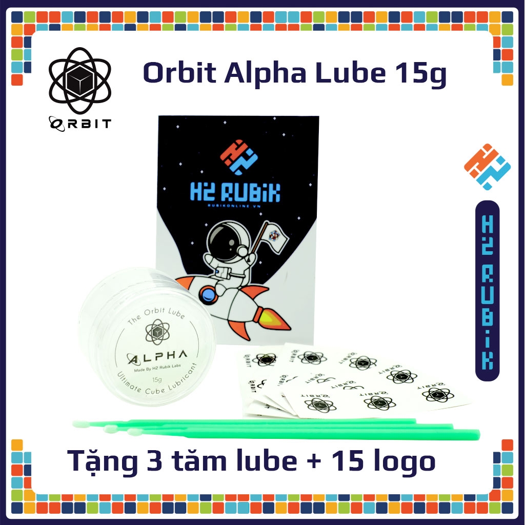 Combo Orbit Alpha Lube và Beta Lube 15g dầu bôi trơn rubik cao cấp