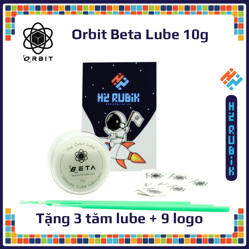 Combo Orbit Alpha Lube và Beta Lube 10g dầu bôi trơn rubik cao cấp