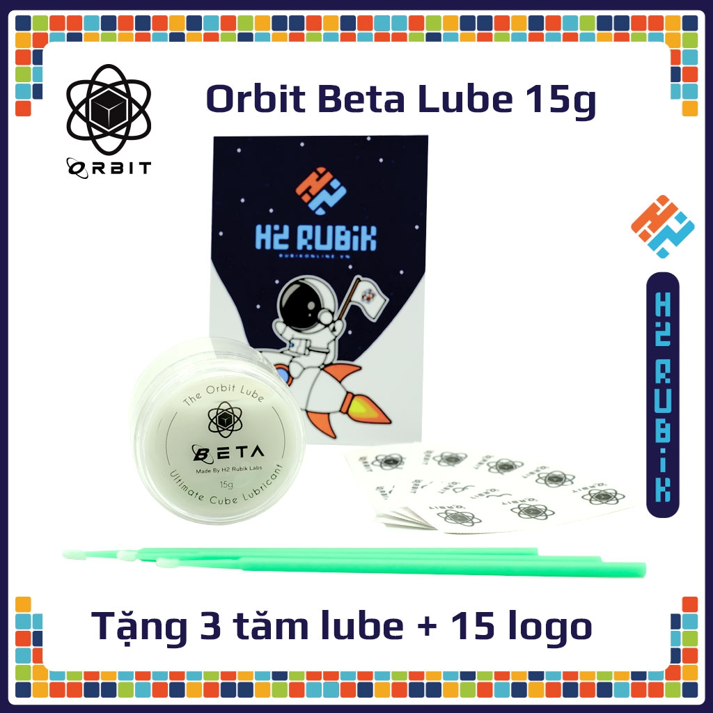 Combo Orbit Alpha Lube và Beta Lube 15g dầu bôi trơn rubik cao cấp