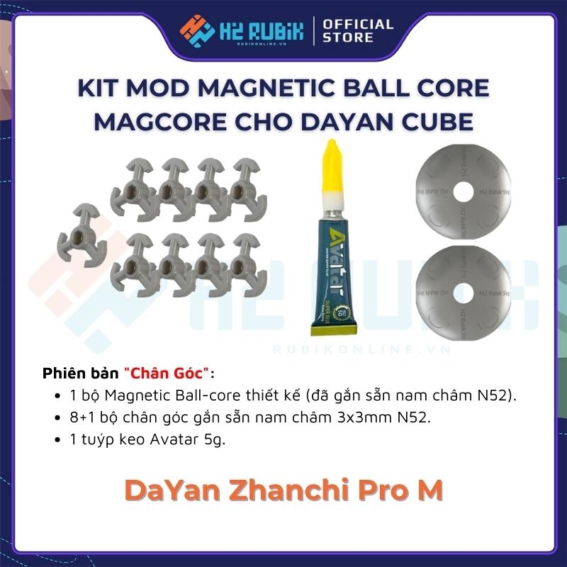 [DaYan] Bộ nam châm Ball-core Magnetic Magcore Kit mod nam châm core cho Rubik 3x3 hãng DaYan