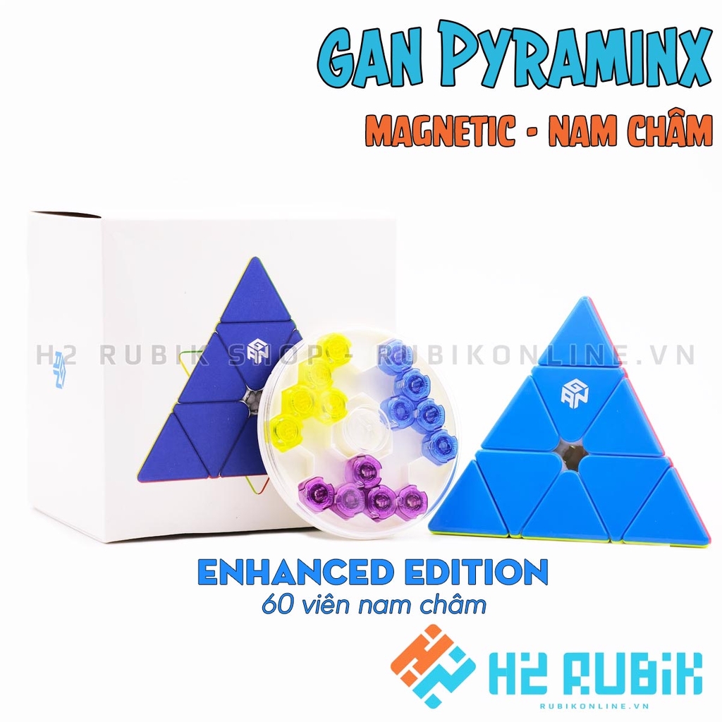 Rubik Pyraminx GAN Pyraminx M có nam châm sẵn - 3 phiên bản