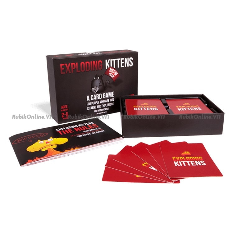 Exploding Kittens - Bài Mèo Nổ bản đẹp (Đen người lớn NSFW)