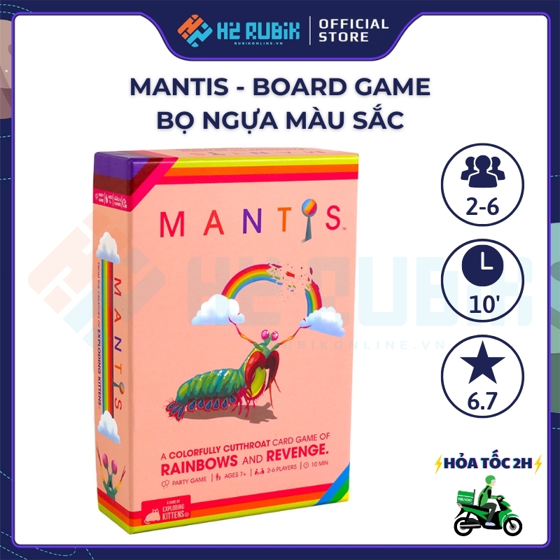 Mantis Board Game Bọ ngựa màu sắc Tiếng Anh US
