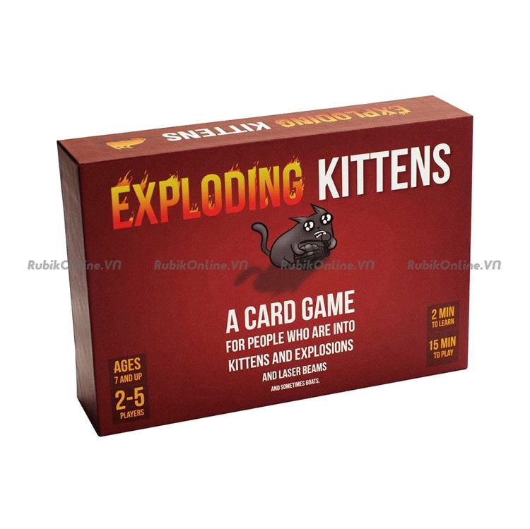 Exploding Kittens - Bài Mèo Nổ bản đẹp (Đỏ trẻ em)