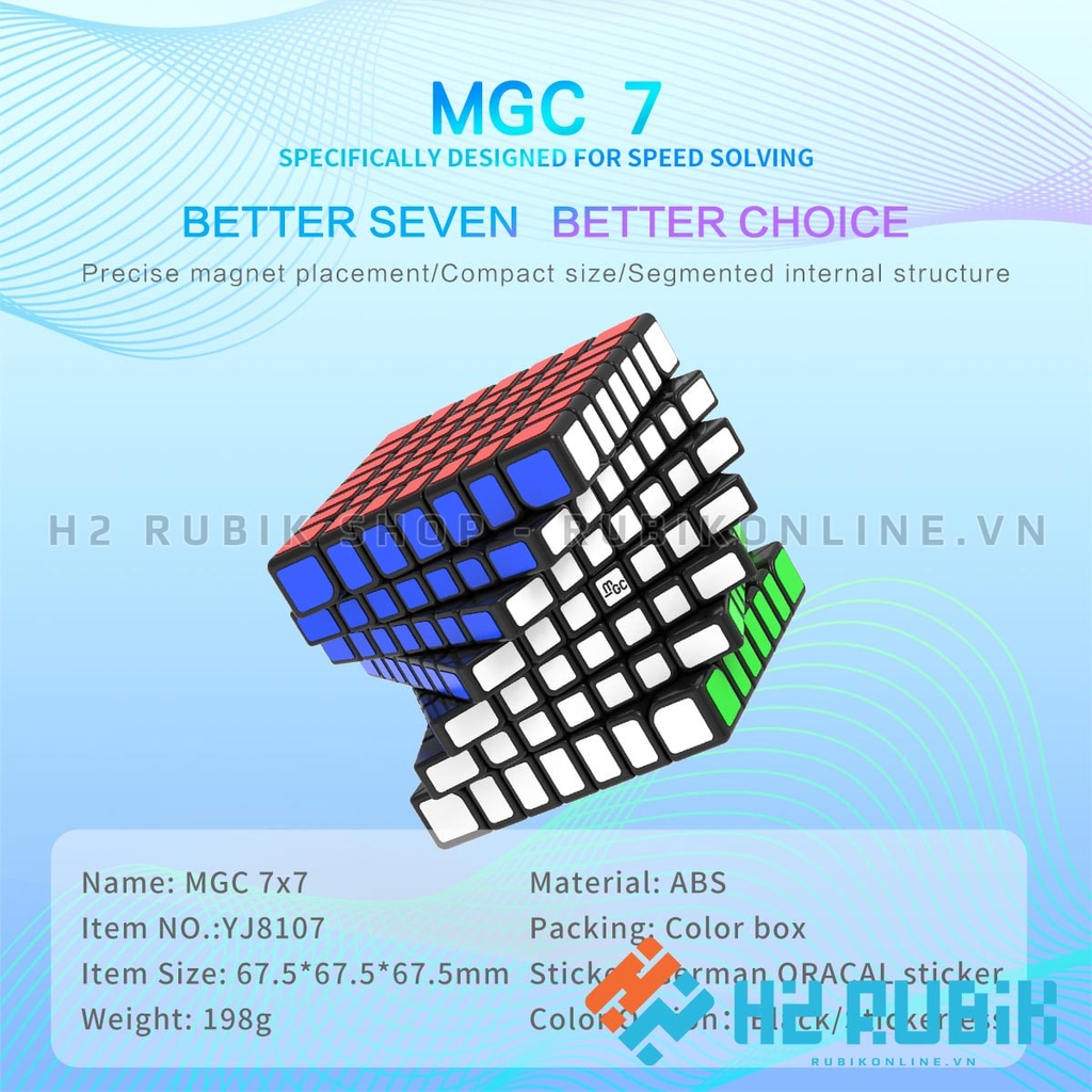 Rubik 7x7 YJ MGC 7x7 - Rubik 7 tầng có nam châm sẵn