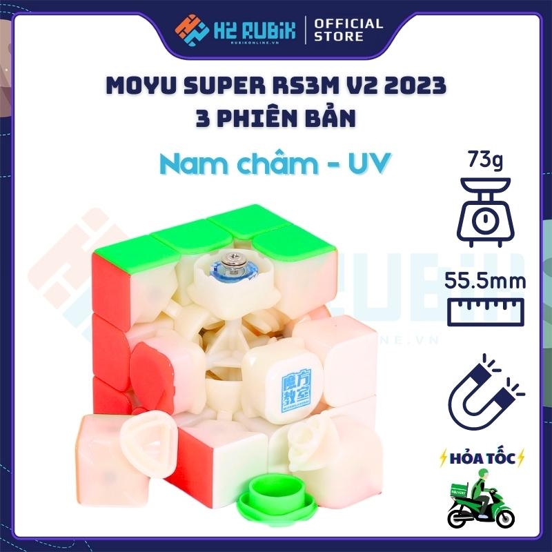 MoYu Super RS3M V2 UV Coated Có nam châm sẵn 3 phiên bản