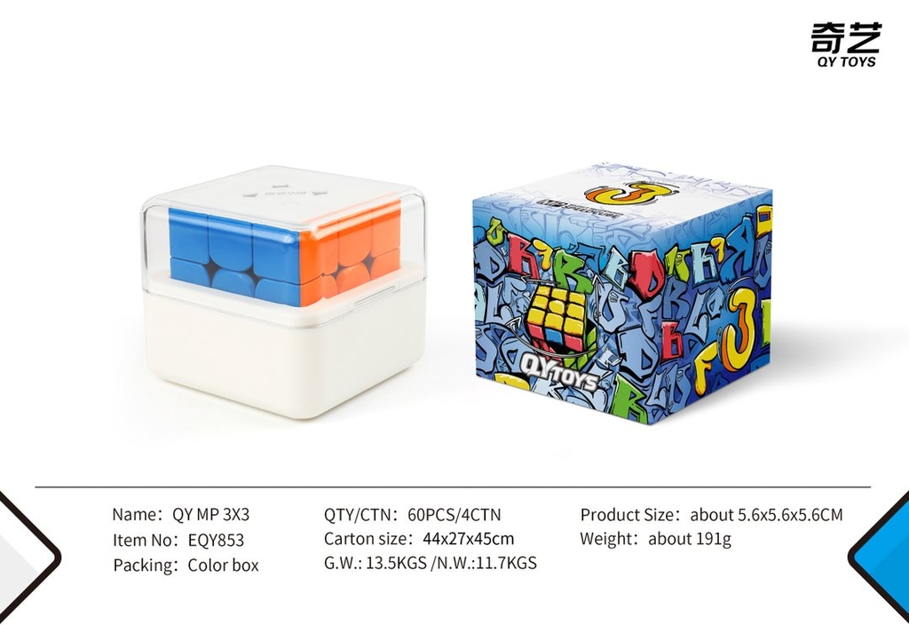 Rubik 3x3 QiYi MP Magnetic 3x3 có nam châm sẵn