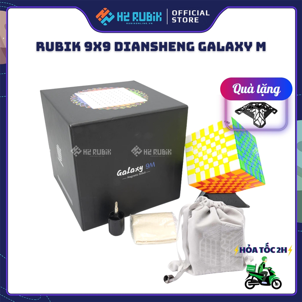 Rubik 9x9 Diansheng Galaxy có nam châm sẵn