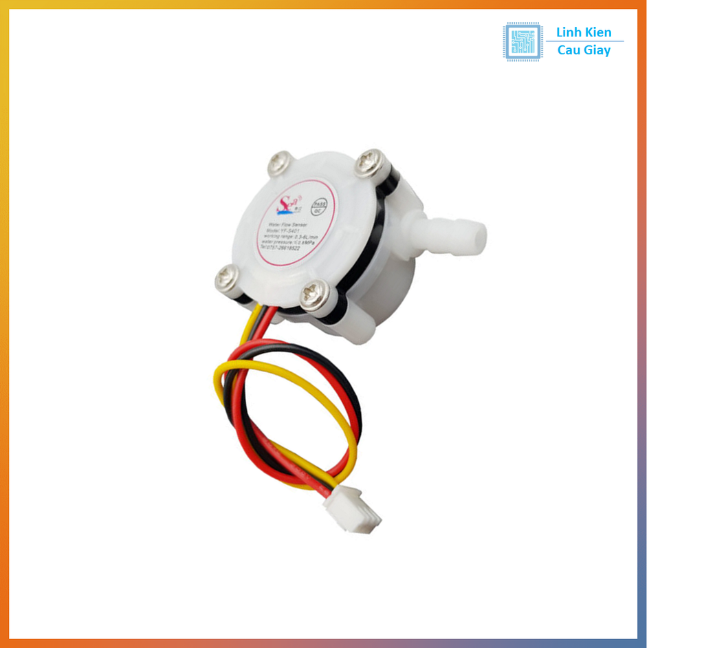 Cảm biến lưu lượng nước S401 – Hall xung 3.5–12VDC cho máy pha chế
