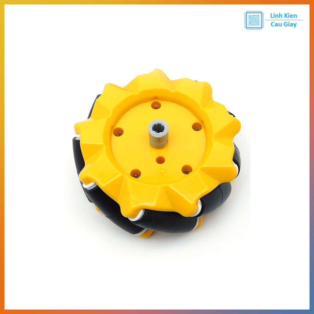 Bánh Xe Mecanum Đa Hướng 80mm (Gồm 4 bánh)