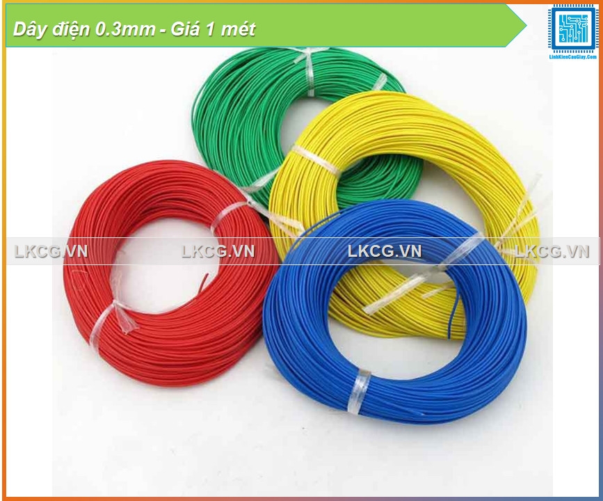 Dây điện 0.3mm các màu (Giá: 1m)