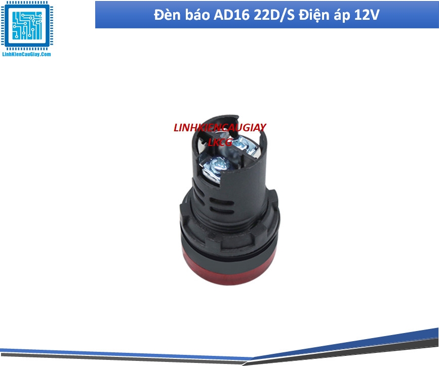 Đèn báo phi 22mm AD16 22D/S Điện áp 12V