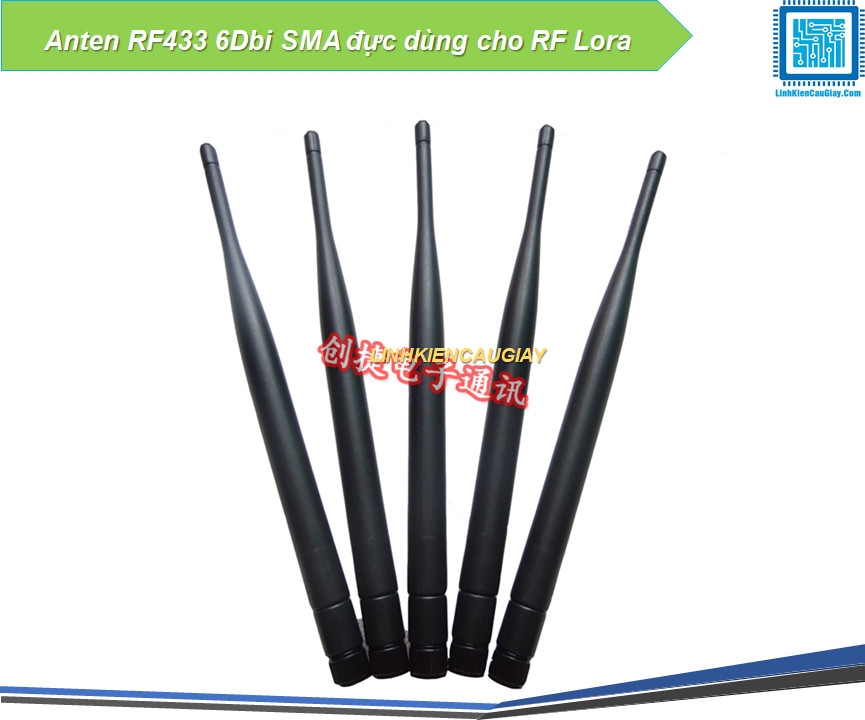 Anten RF433 6Dbi SMA đực dùng cho RF Lora