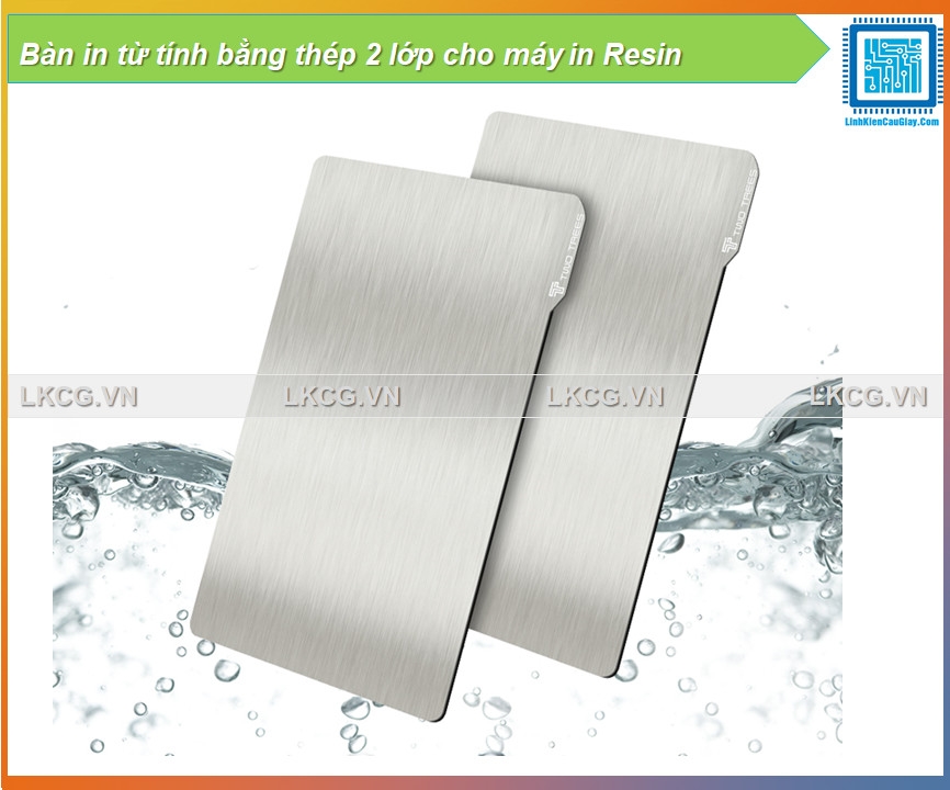 Bàn in từ tính bằng thép 2 lớp cho máy in Resin