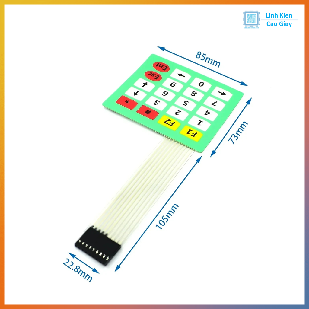 Bàn phím Keypad 1x4, 3x4, 4x4, 4x5