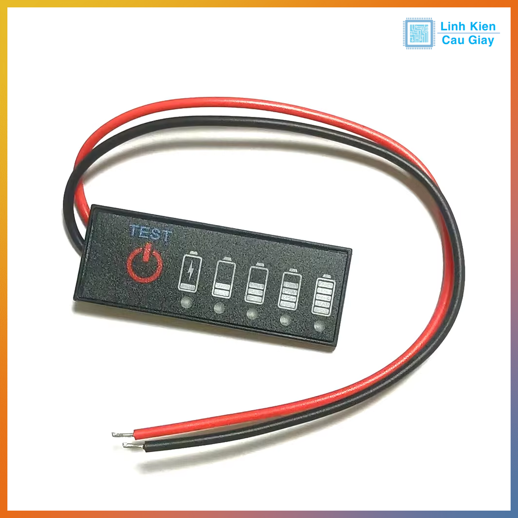 Bảng đèn báo hiệu dung lượng pin Lipo, lithium Vs2