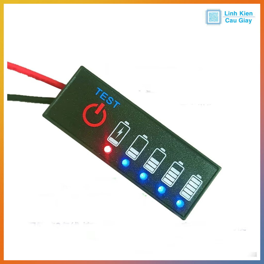 Bảng đèn báo hiệu dung lượng pin Lipo, lithium Vs2