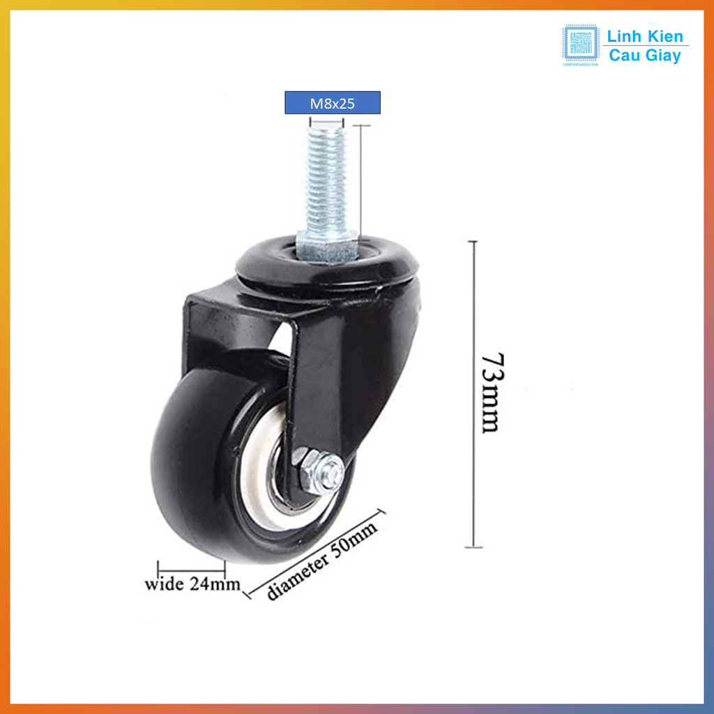 Bánh xe chịu lực đầu vít