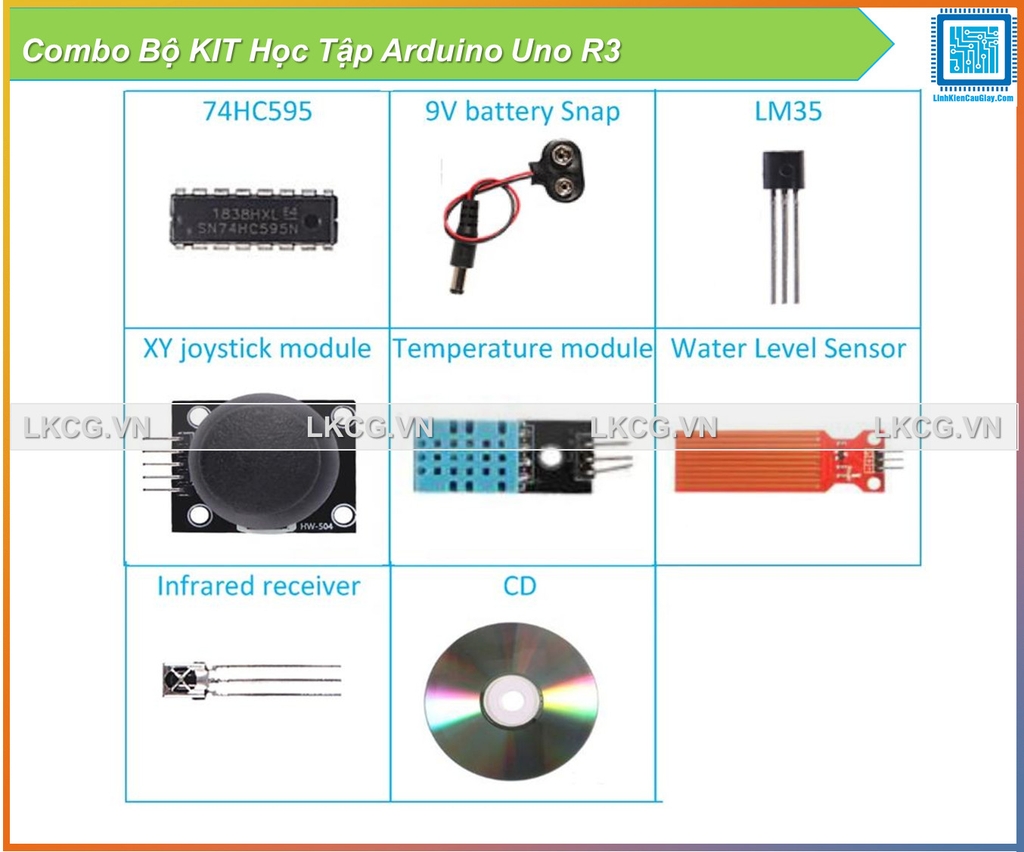 Combo Bộ KIT Học Tập Arduino Uno R3