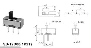 Công Tắc Gạt 3 Chân SS12d00 ( Loại Thẳng)