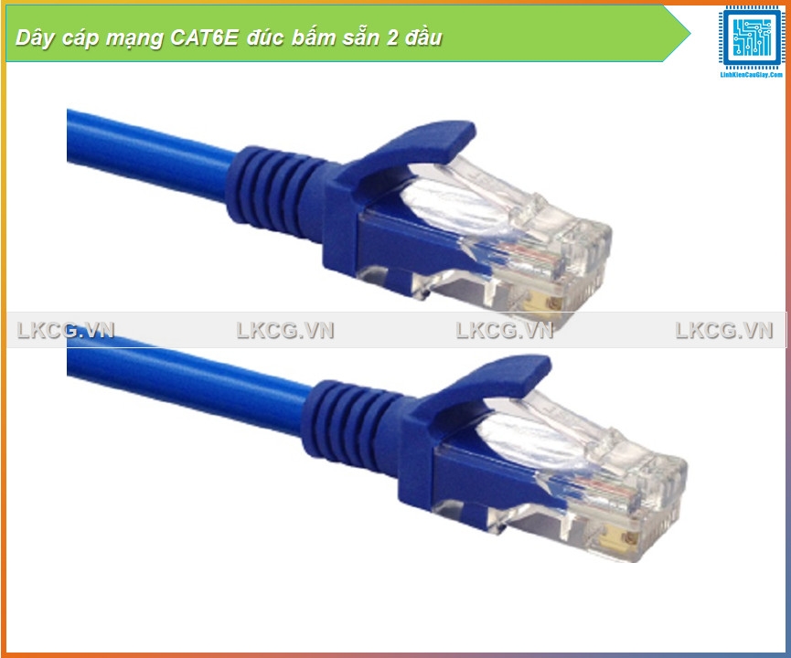 Dây cáp mạng CAT6E đúc bấm sẵn 2 đầu