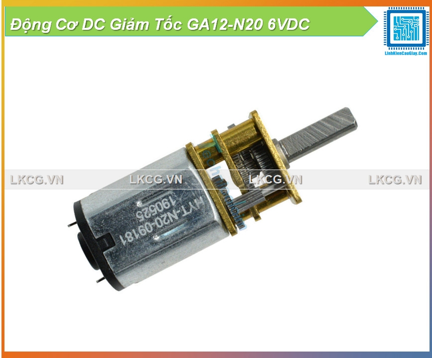 Động Cơ DC Giảm Tốc GA12-N20 6VDC