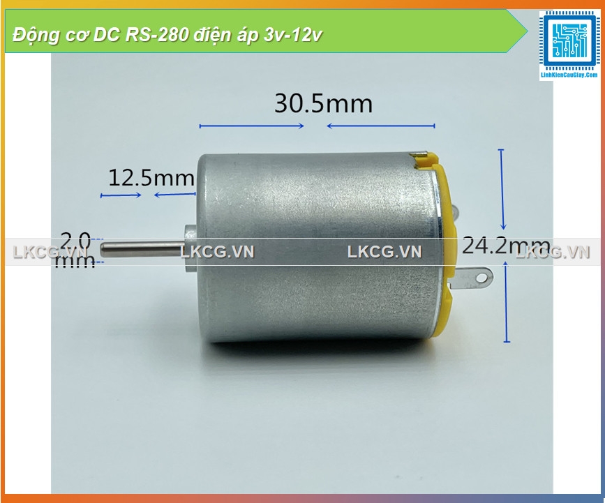 Động cơ DC RS-280 điện áp 3v-12v