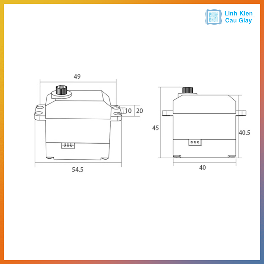 Động cơ RC Servo TBS-K20 270 độ