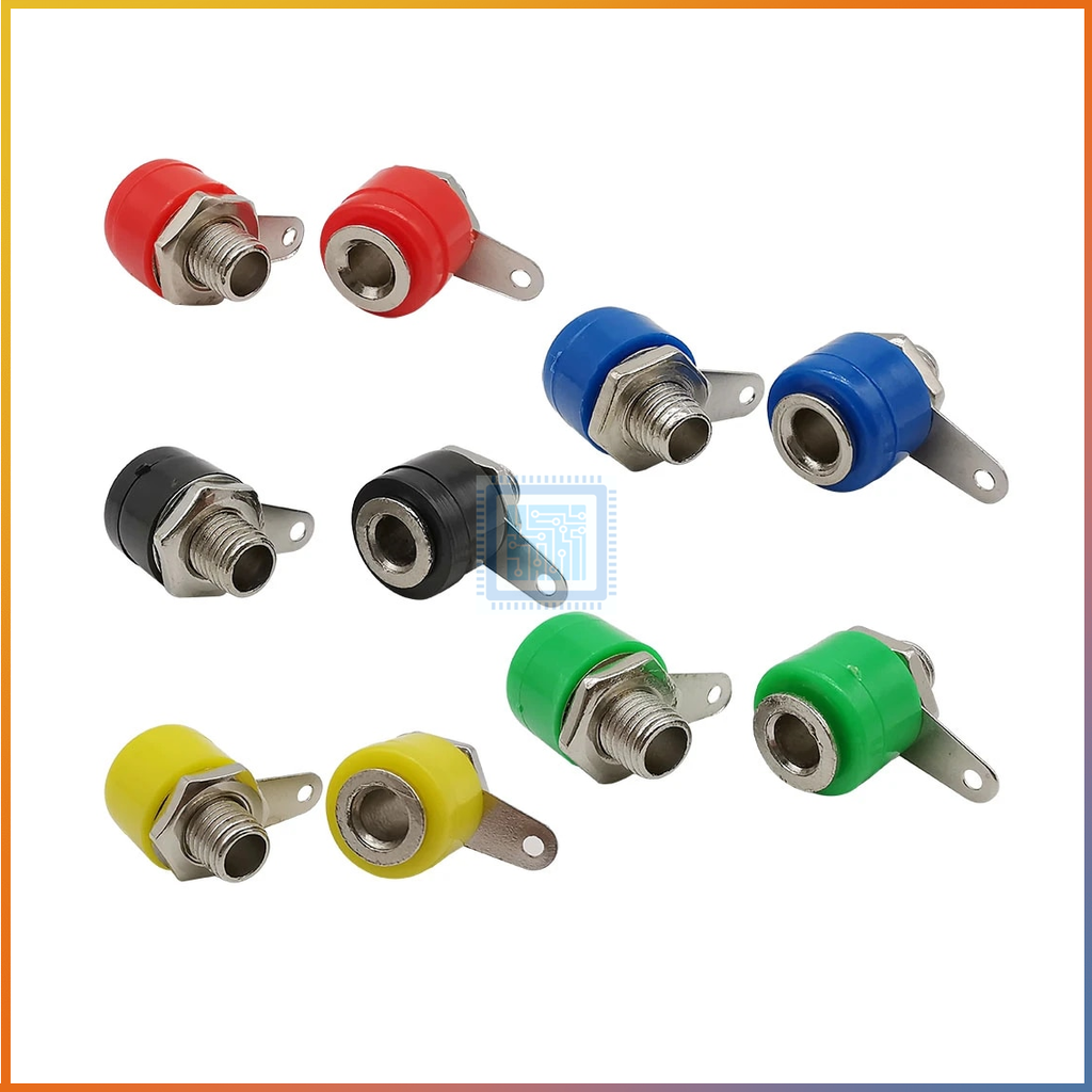 Jack bắp chuối 4mm đực, cái đủ màu