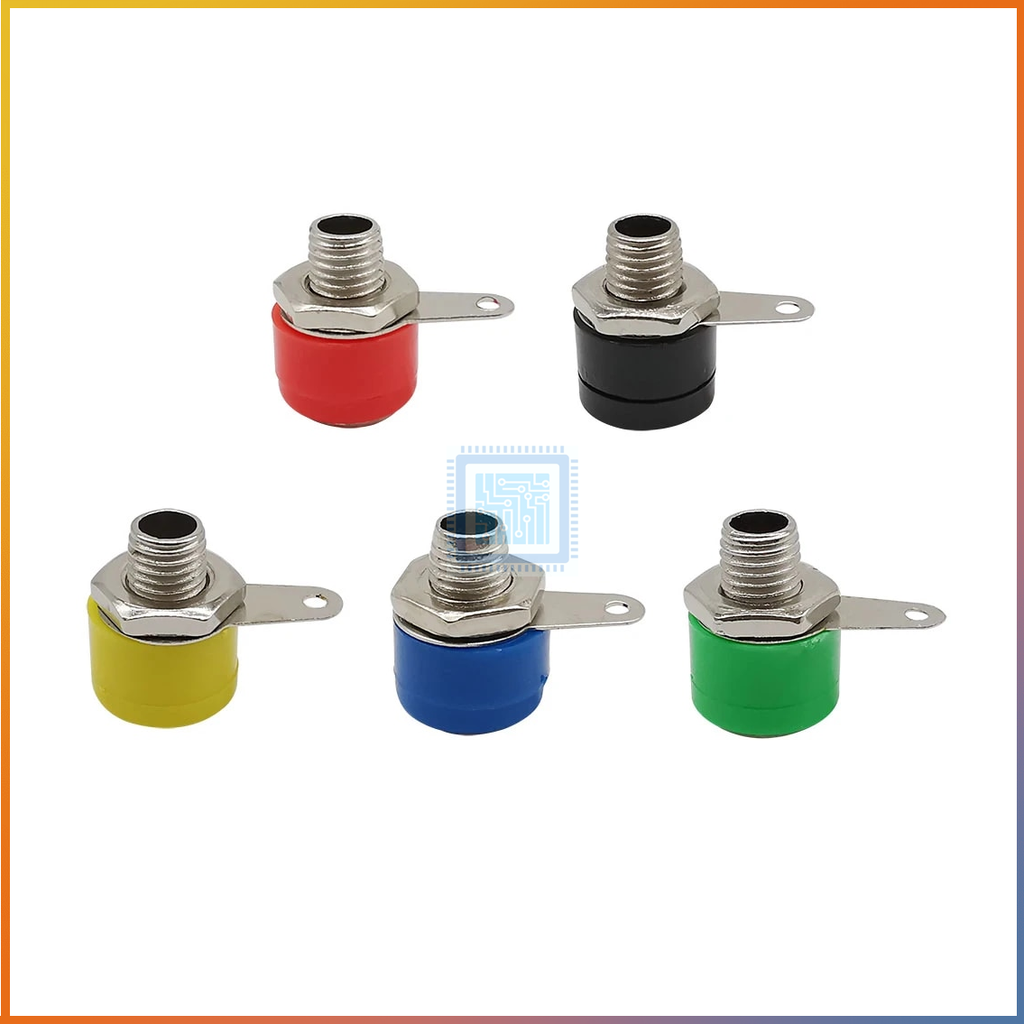 Jack bắp chuối 4mm đực, cái đủ màu