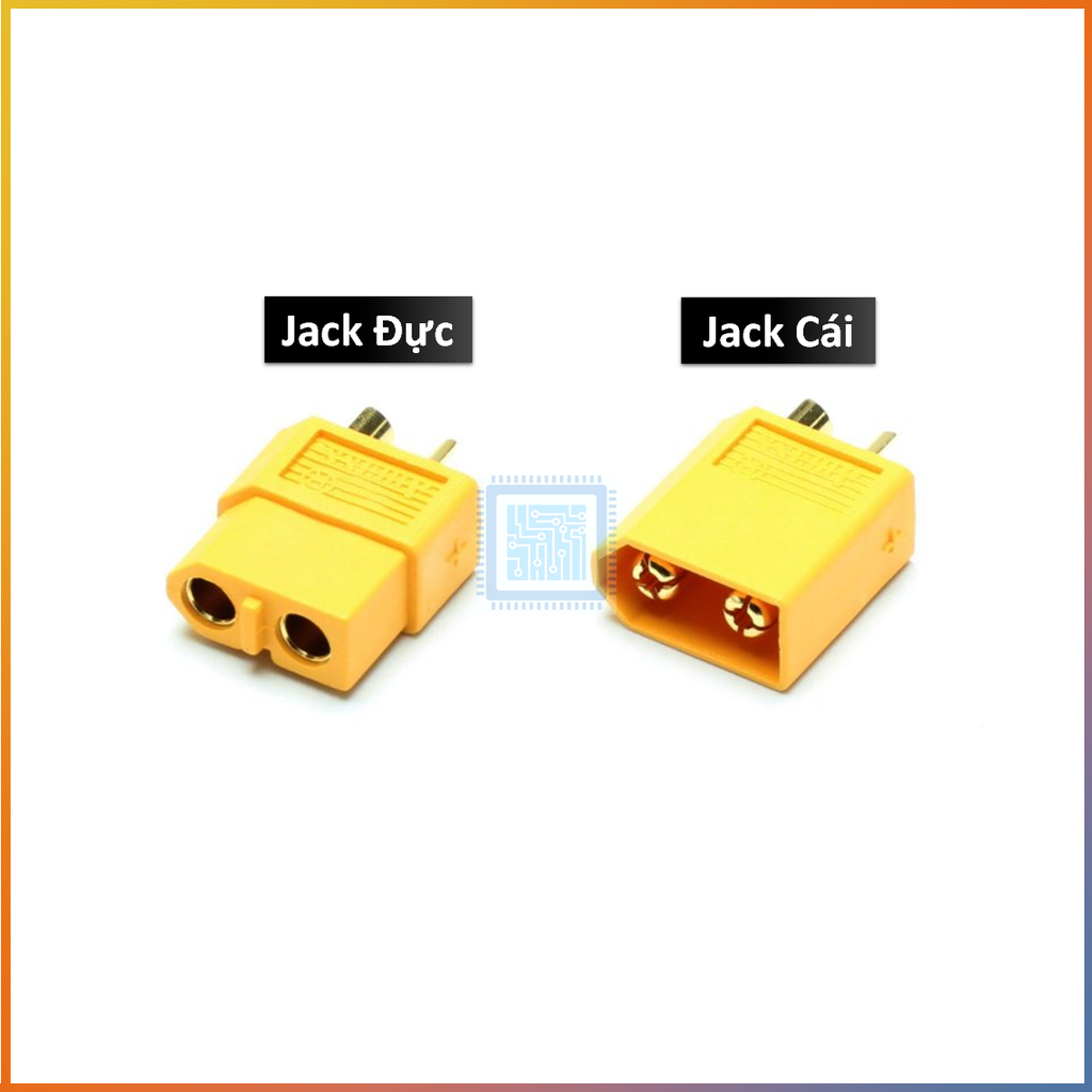 Jack cắm XT90 mạ vàng, Jack Đực Male, Jack Cái Female