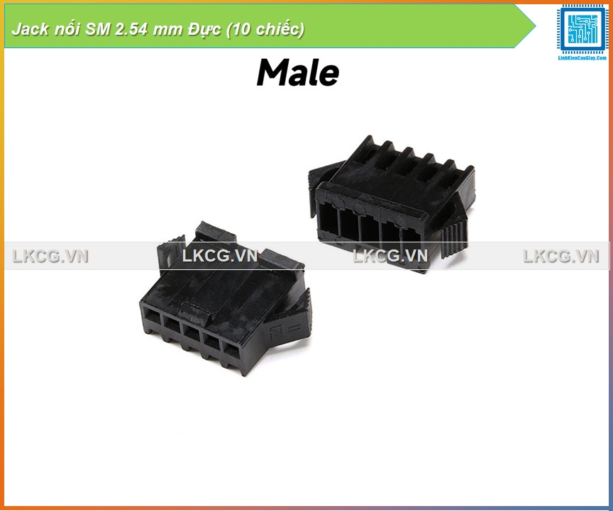 Jack nối SM 2.54 mm Đực (10 chiếc)