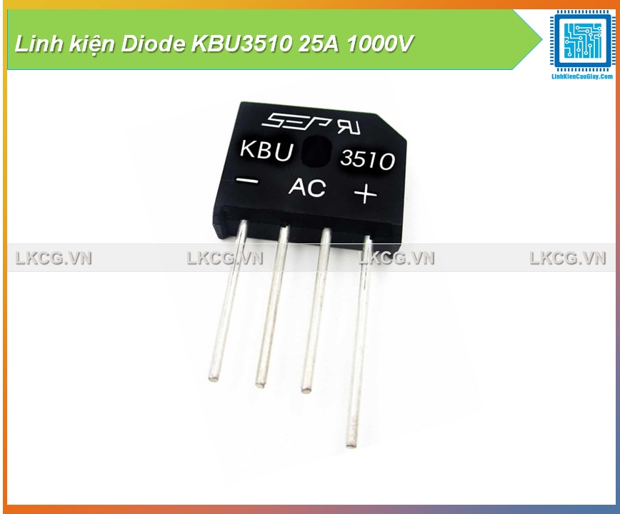 Linh kiện Diode KBU3510 25A 1000V