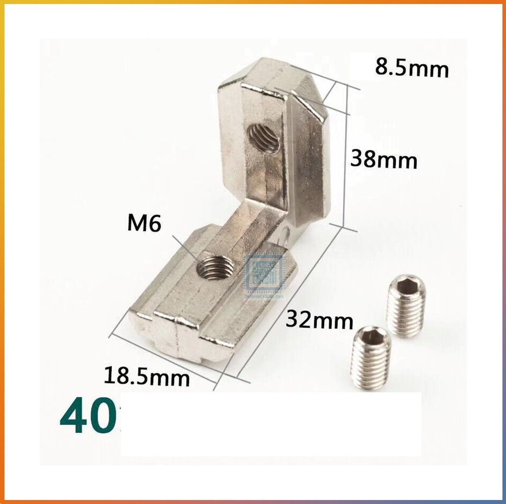 Ke Góc Vuông Chìm Nhôm 4040 - M6