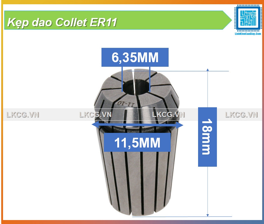 Kẹp dao Collet ER11