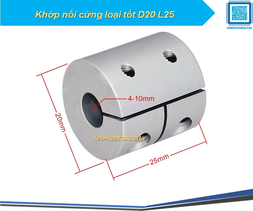 Khớp nối cứng loại tốt D20 L25