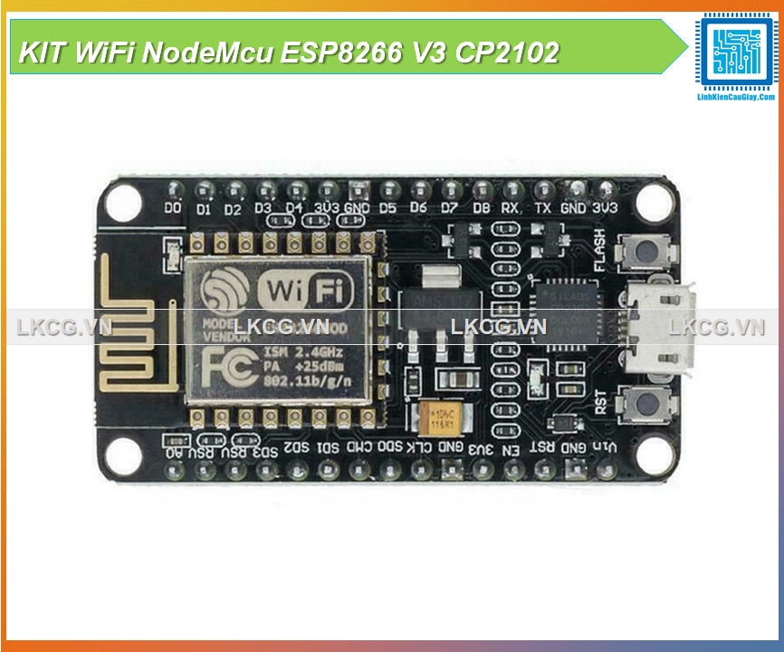 KIT WiFi NodeMcu ESP8266 V3 CP2102