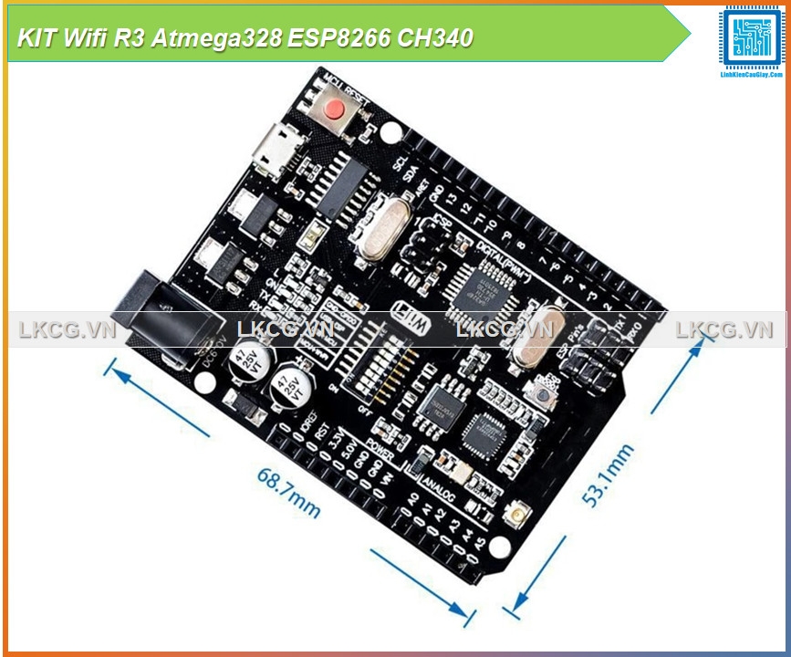 KIT Wifi R3 Atmega328 ESP8266 CH340