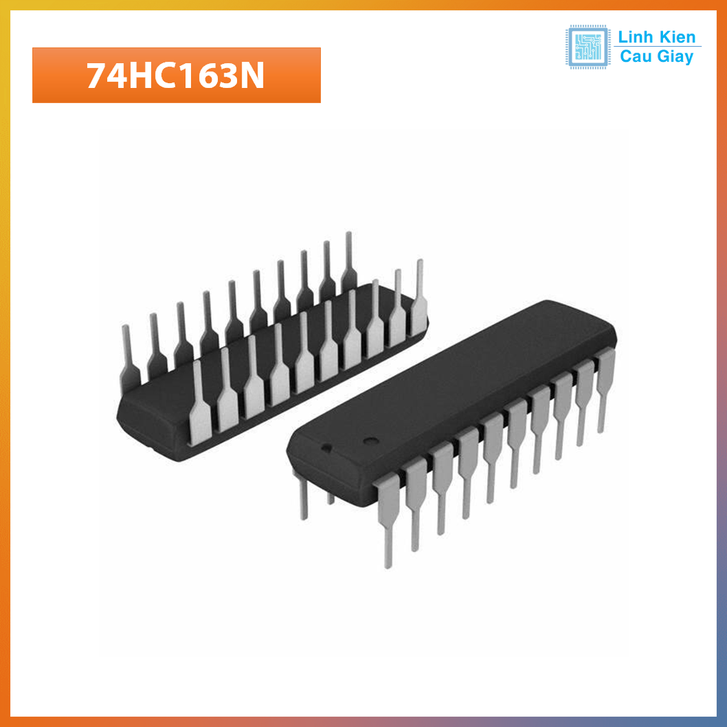 Linh kiện IC 74HC163N Bộ Đếm Nhị Phân 4-Bit DIP-16