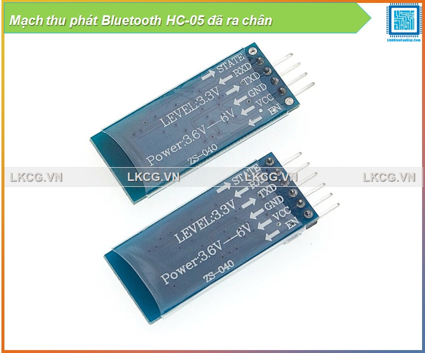 Mạch thu phát Bluetooth HC-05 đã ra chân