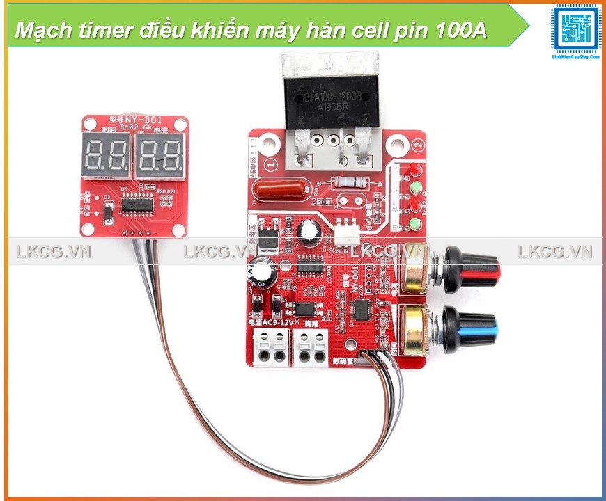 Mạch timer điều khiển máy hàn cell pin 100A