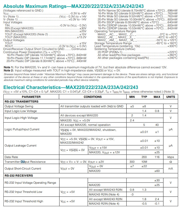 Linh kiện MAX232 DIP16