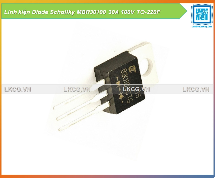 Linh kiện Diode Schottky MBR30100 30A 100V TO-220F