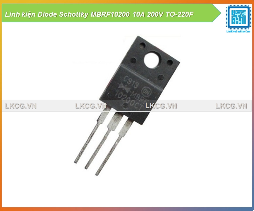 Linh kiện Diode Schottky MBRF10200 10A 200V TO-220F
