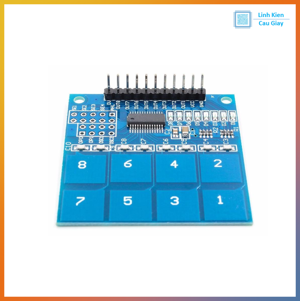 Module Bàn Phím Cảm Ứng Chạm 8 nút TTP226