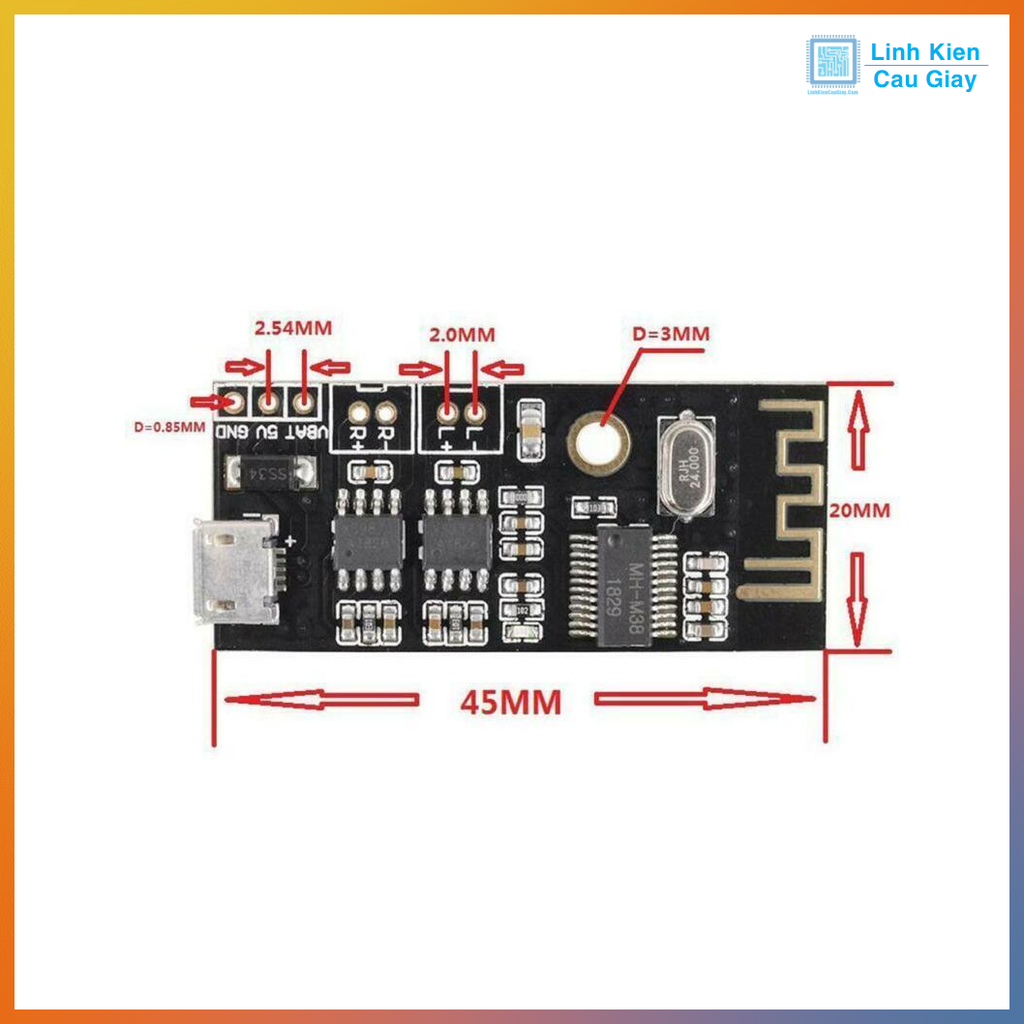 Module Bluetooth âm thanh MH-M38